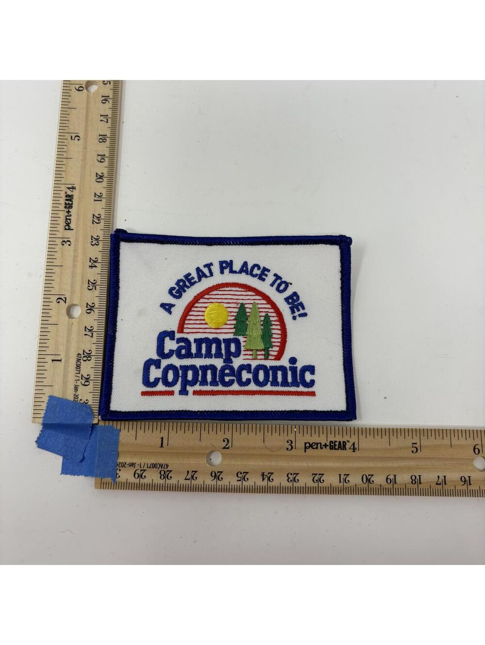 Camp Copneconic Patch A Great Place To Be Embroidered Sew On Iron On Camping